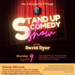 Comedy show fundraiser flyer