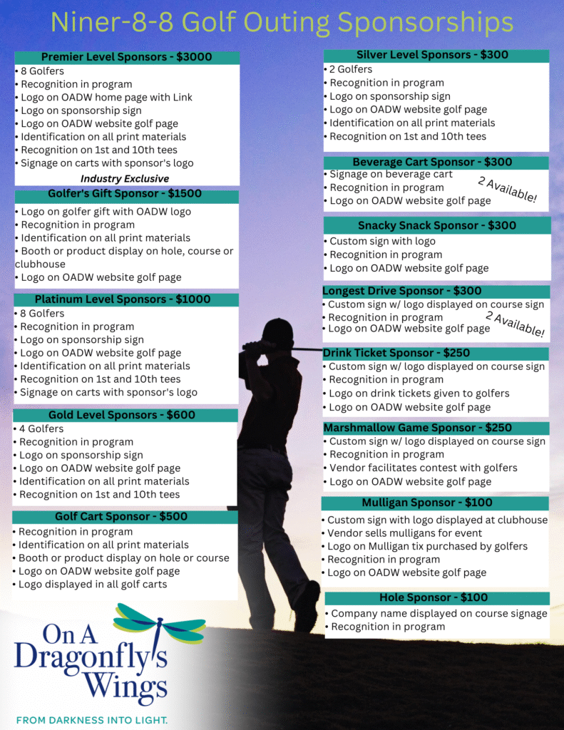 2025 Golf Outing Fundraiser Sponsorship Opportunities
